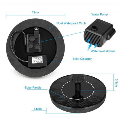 Solar Powered Fountain Pump - Laven Club