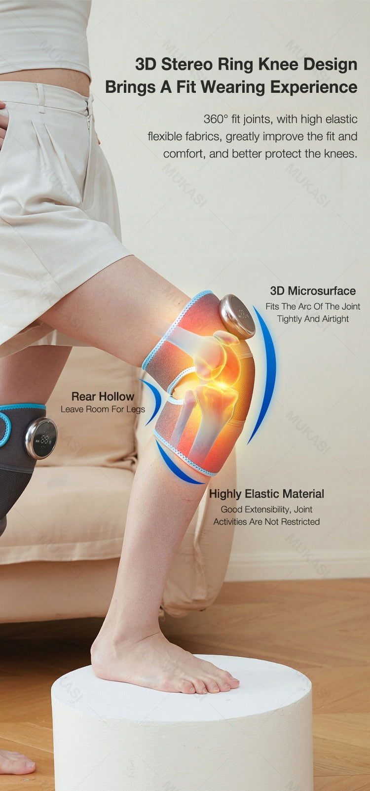 SootheBrace - 3-In-1 Cordless Massager Brace - Laven Club