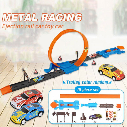 SpeedTrack - Loop Stunt Double Car Wheels Track Set - Laven Club