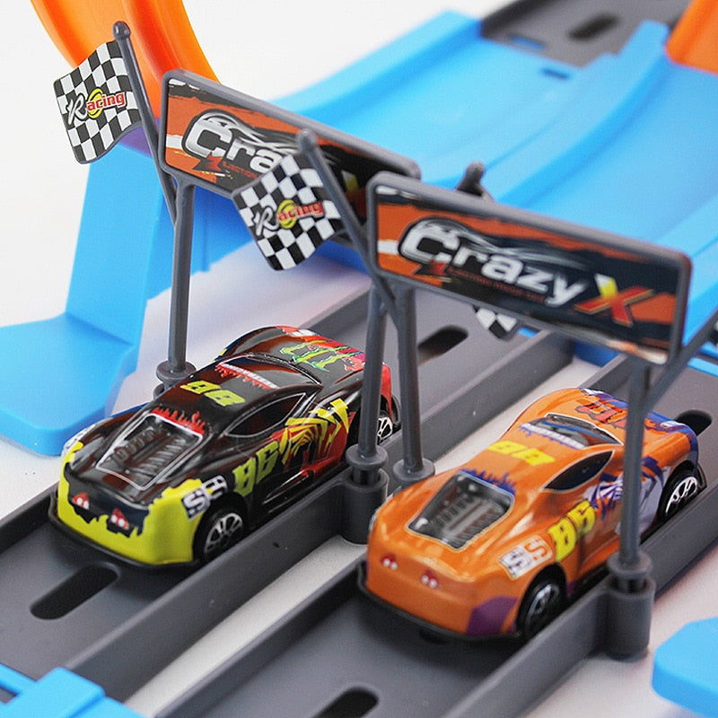 SpeedTrack - Loop Stunt Double Car Wheels Track Set - Laven Club