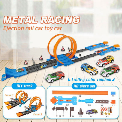 SpeedTrack - Loop Stunt Double Car Wheels Track Set - Laven Club