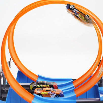 SpeedTrack - Loop Stunt Double Car Wheels Track Set - Laven Club