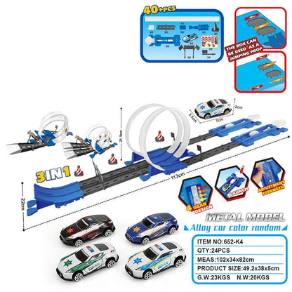 SpeedTrack - Loop Stunt Double Car Wheels Track Set - Laven Club