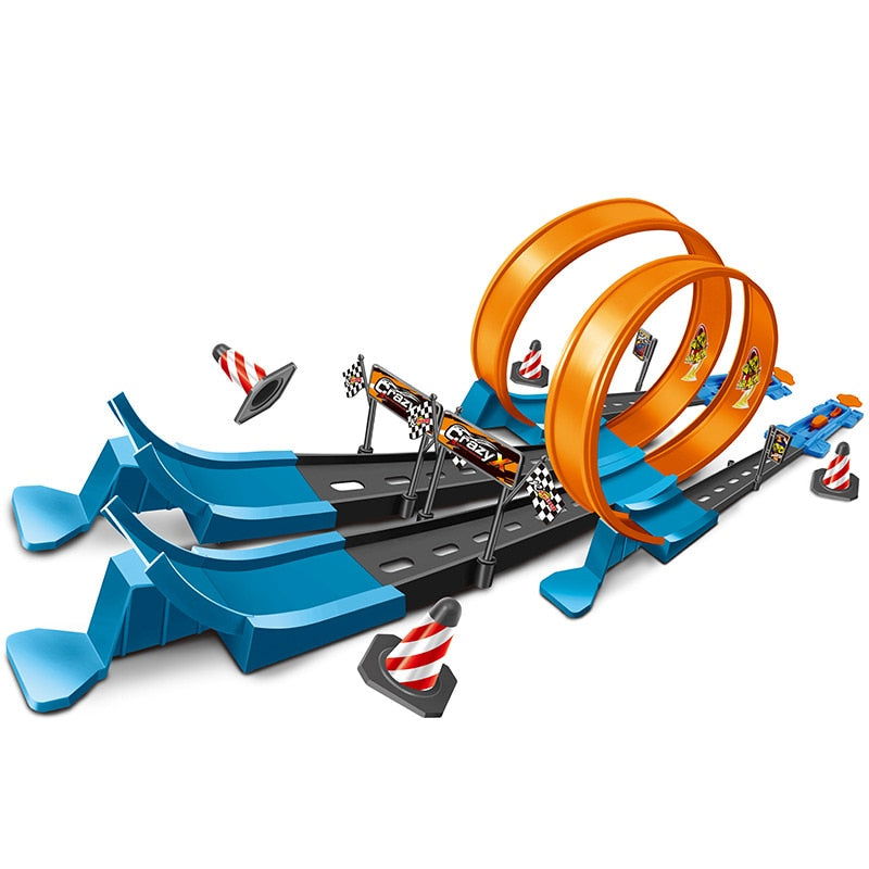 SpeedTrack - Loop Stunt Double Car Wheels Track Set - Laven Club