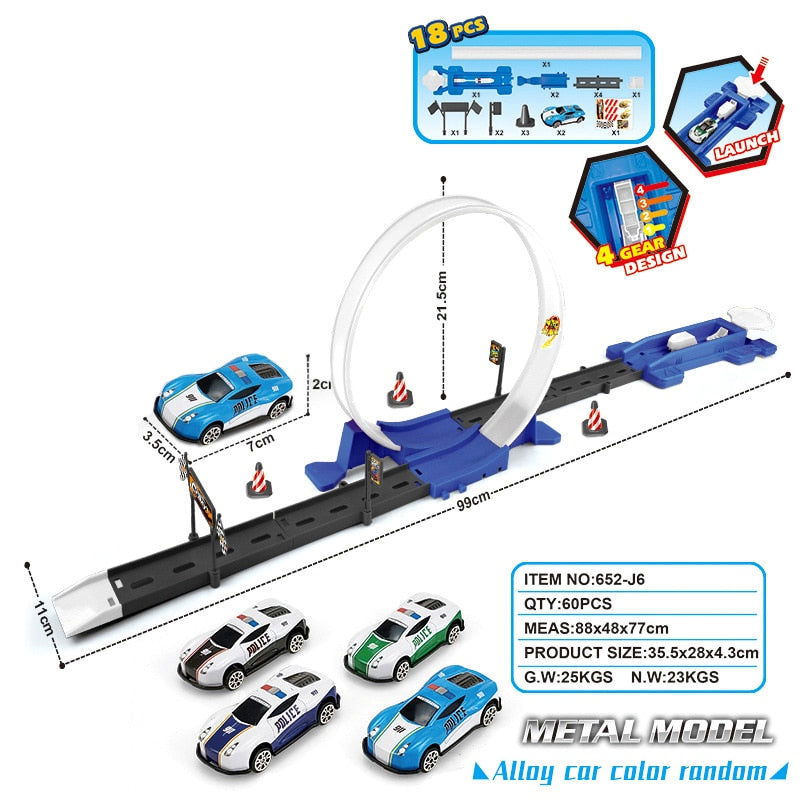 SpeedTrack - Loop Stunt Double Car Wheels Track Set - Laven Club