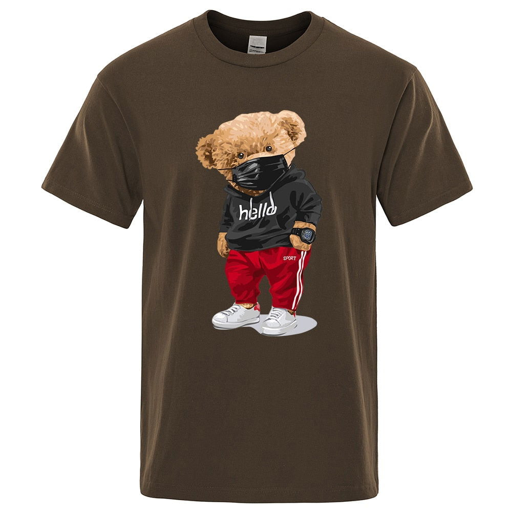 Sports Masked Bear Tee - Laven Club