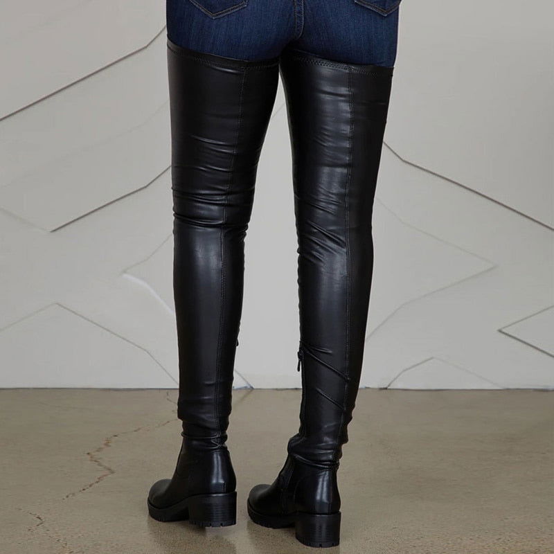 Surgical thigh-high stretch boots - Laven Club