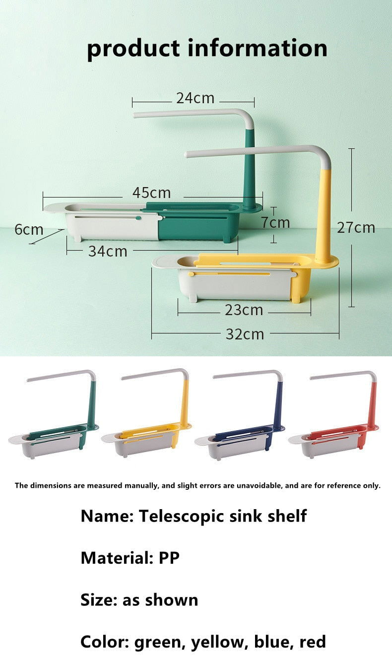 Telescopic Sink Storage Rack - Laven Club
