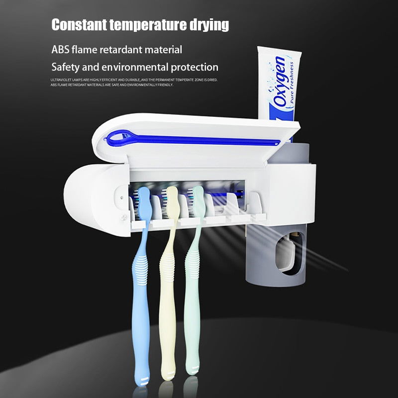 UV LIGHT TOOTHBRUSH HOLDER & PASTE DISPENSER - Laven Club