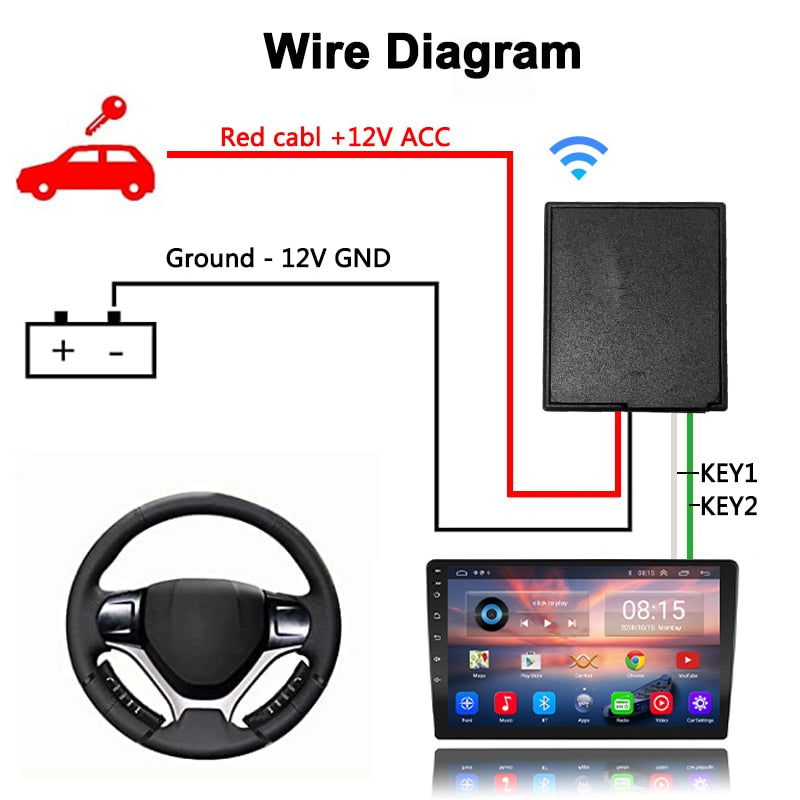 WIRELESS MULTIMEDIA STEERING WHEEL CONTROLLER - Laven Club