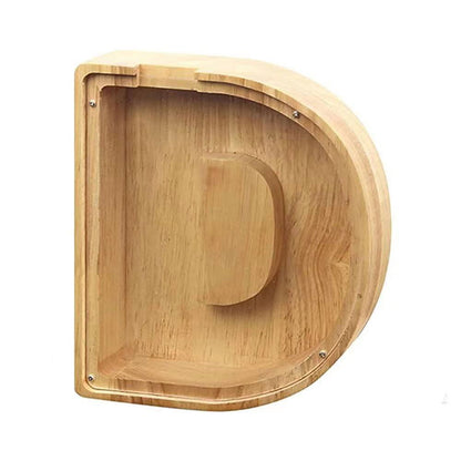 WOODEN ALPHABET PIGGY BANK - Laven Club