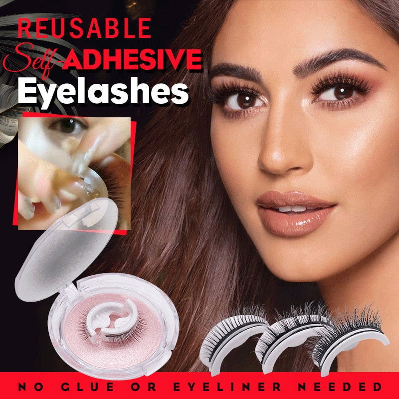 Waterproof – Reusable Self-Adhesive Eyelashes - Laven Club