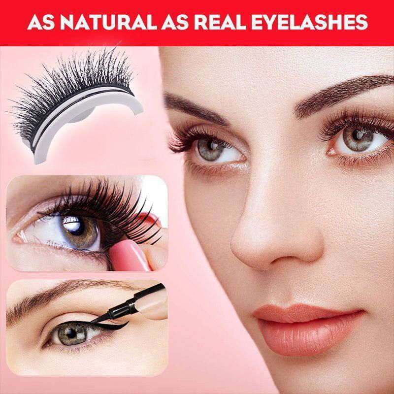 Waterproof – Reusable Self-Adhesive Eyelashes - Laven Club