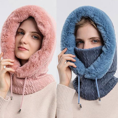 Winter Fur Cap Mask Set - Laven Club