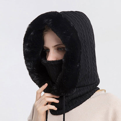 Winter Fur Cap Mask Set - Laven Club