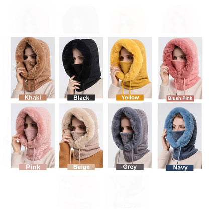 Winter Fur Cap Mask Set - Laven Club