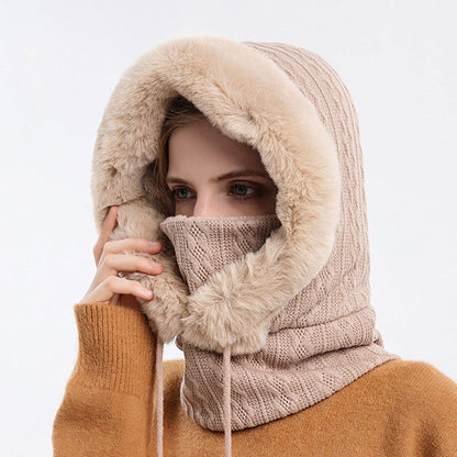 Winter Fur Cap Mask Set - Laven Club