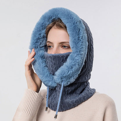 Winter Fur Cap Mask Set - Laven Club