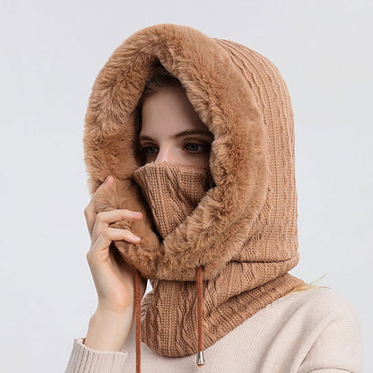 Winter Fur Cap Mask Set - Laven Club