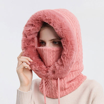 Winter Fur Cap Mask Set - Laven Club