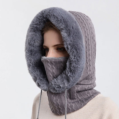 Winter Fur Cap Mask Set - Laven Club