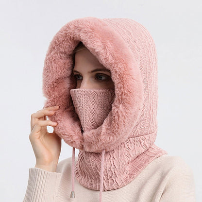 Winter Fur Cap Mask Set - Laven Club