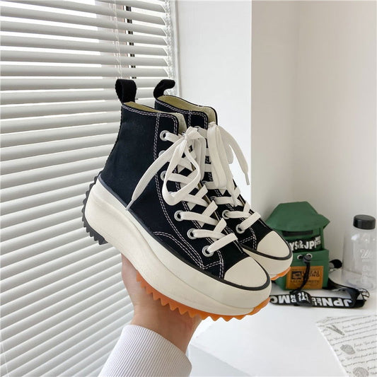 Women's High Top Canvas Trainers - Laven Club