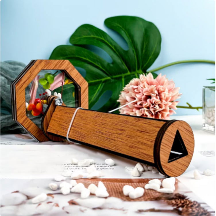 Wooden DIY Rotating Kaleidoscope - Laven Club