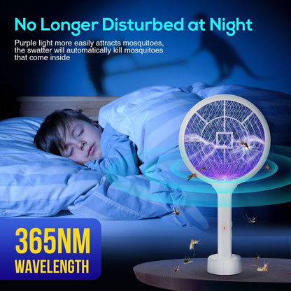 ZapDisc - 6 In 1 LED Display Smart Electric Mosquito Swatter - Laven Club