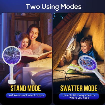 ZapDisc - 6 In 1 LED Display Smart Electric Mosquito Swatter - Laven Club