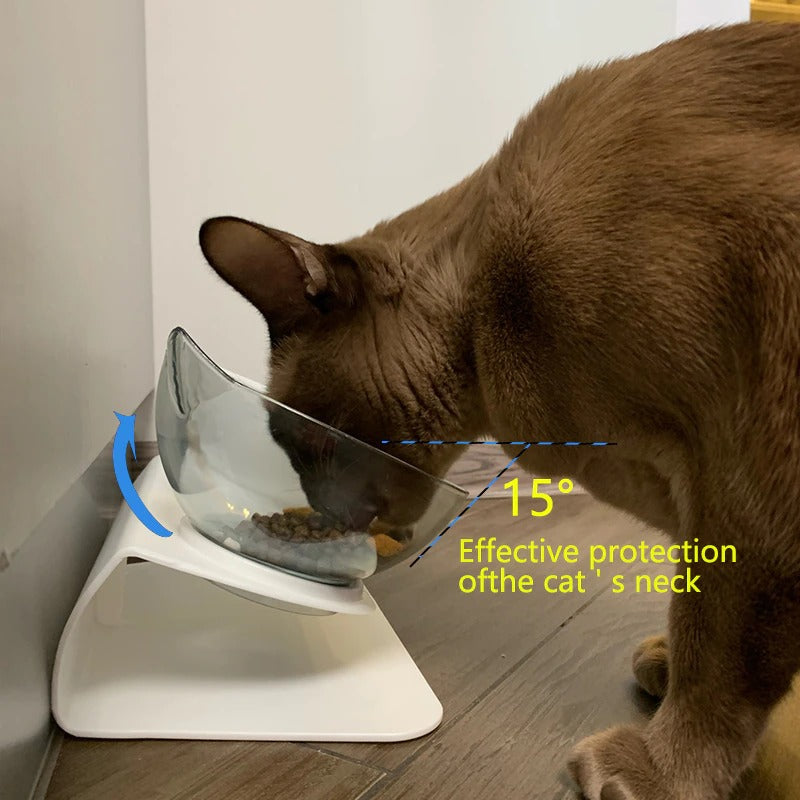 Non-Slip Double Pet Bowl | Glass Pet Bowl | The Pets Beat